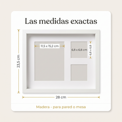 Medidas del cuadro huella de mascota